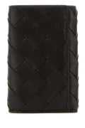 Bottega Veneta Women Dark Brown Nappa Leather Keyring Case