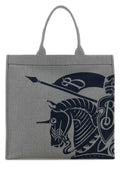 Burberry Men Embroidered Canvas Shopping Bag