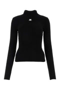 Courreges Women Black Viscose Blend Sweater