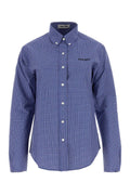 Miu Miu Women Embroidered Poplin Shirt