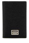 Dolce & Gabbana Men Black Leather Card Holder
