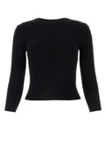 Balenciaga Women Black Wool Blend Sweater