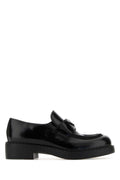 Prada Women Black Leather Loafers