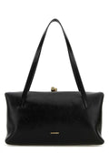 Jil Sander Women Black Leather Goji Pillow Handbag