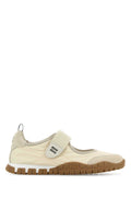 Miu Miu Women Sand Fabric Tyre Ballerinas