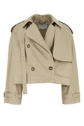 Stella Mccartney Women Sand Cotton Trench Coat
