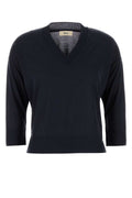 Herno Women Midnight Blue Lyocell Blend T-Shirt