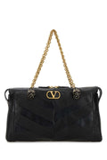 Valentino Garavani Women Black Leather Panthea Shopping Bag