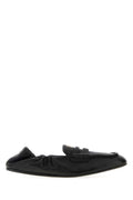 Miu Miu Women Black Nappa Leather Ruches Loafers