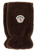 Moncler Men Brown Teddy Gloves