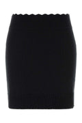 Chloe Women Black Wool Blend Mini Skirt