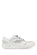 Balenciaga Women White Leather Hamptons Sneakers