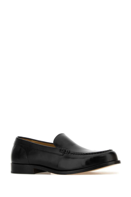 A.P.C. Men Black Leather Loafers