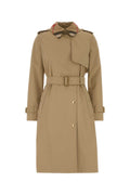 Burberry Women Beige Cotton Trench Coat