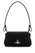 Vivienne Westwood Women Black Synthetic Leather Small Hazel Shoulder Bag