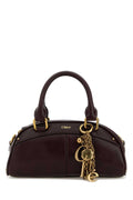 Chloe Women Grape Small Leather Bowling Chloe Small Handbag