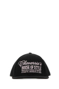 Willy Chavarria Men Black Canvas Baseball Cap