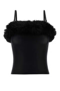 Balenciaga Women Black Stretch Nylon Top