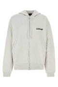 Balenciaga Men Chalk Cotton Sweatshirt