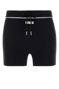 Marine Serre Women Black Stretch Cotton Shorts
