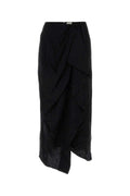 Isabel Marant Women Black Stretch Silk Breen Skirt