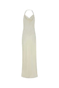 Stella Mccartney Women Ivory Satin Long Dress