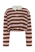 Prada Women Embroidered Cotton Oversize Polo Shirt
