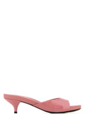 Prada Women Pink Leather Mules