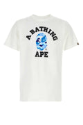 Bape Men White Cotton Abc Camo Collage T-Shirt