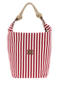 Miu Miu Women Embroidered Canvas Bucket Bag