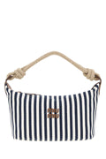 Miu Miu Women Embroidered Canvas Shopping Bag