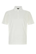 Zegna Men White Piquet Polo Shirt