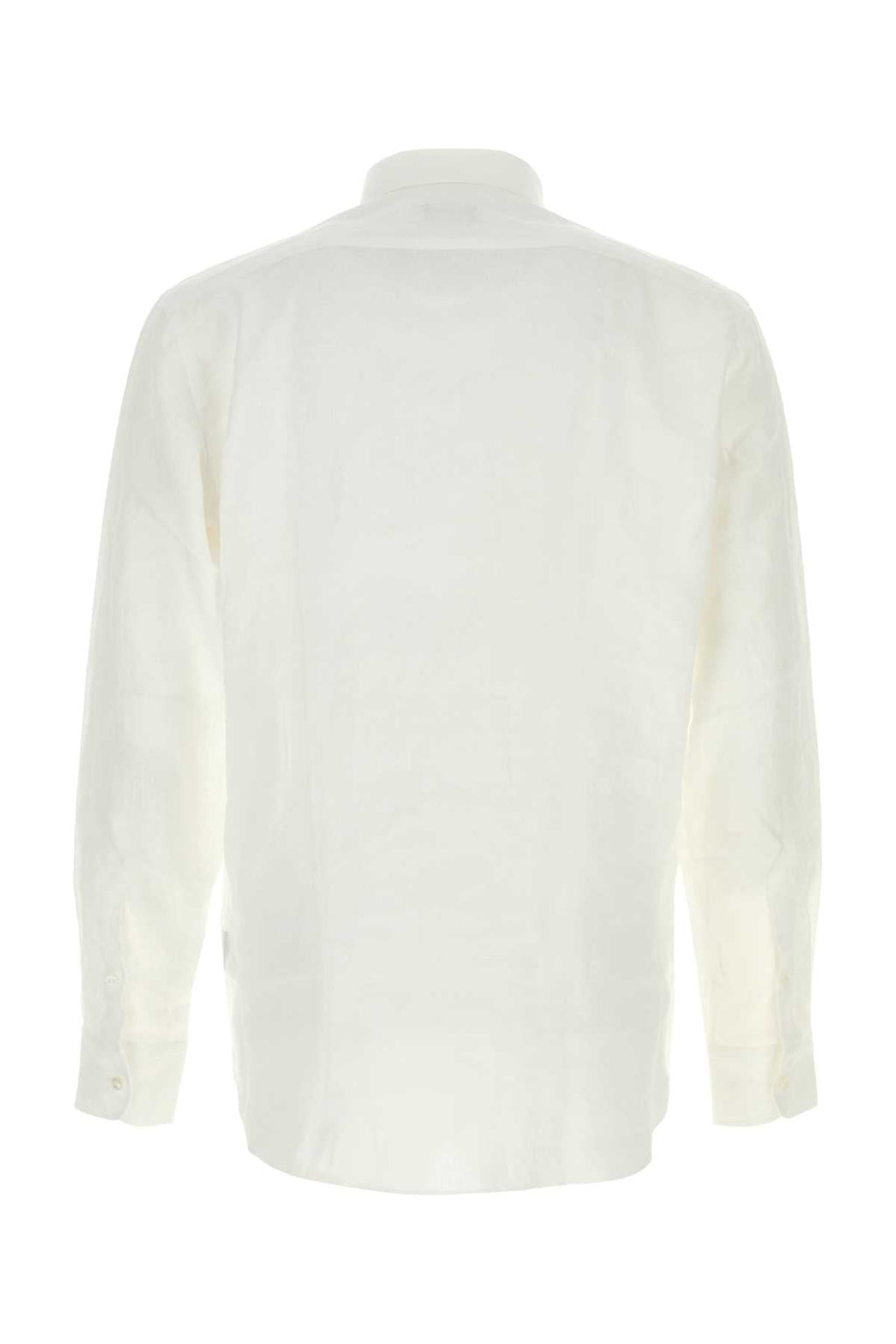 Zegna Men White Linen Shirt