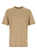 Zegna Men Cappuccino Linen T-Shirt