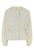 Herno Women White Jersey Reversible Jacket