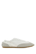 Saint Laurent Women White Leather Lewis Sneakers
