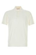 Brunello Cucinelli Men White Cotton Polo Shirt