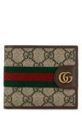 Gucci Men Printed Canvas Wallet