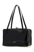 Jil Sander Women Black Leather Goji Pillow Handbag