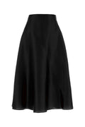 Alberta Ferretti Women Black Silk Skirt