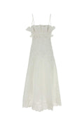 Alberta Ferretti Women White Broderie Anglaise Dress