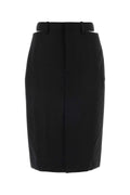 Jil Sander Women Black Wool Blend Skirt