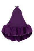 Balenciaga Women Purple Crepe Mini Dress