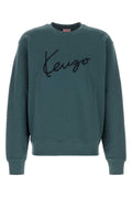 Kenzo Men Air Force Blue Cotton Sweatshirt