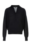 Tom Ford Men Black Cashmere Blend Polo Shirt