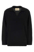 Valentino Garavani Women Black Cashmere Polo Shirt