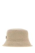 Prada Men Sand Crochet Bucket Hat