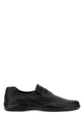 Prada Men Black Leather Toblach Loafers
