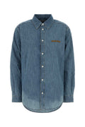 Miu Miu Women Light Blue Chambray Shirt