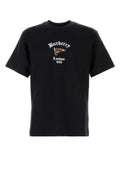 Burberry Men Black Cotton T-Shirt